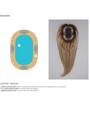 Easipart Medium 18'' - Human Hair Topper