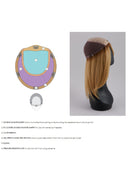 Top Full HH 12'' - Human Hair Topper