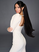27'' Straight Cinched - HF Synthetic Ponytail